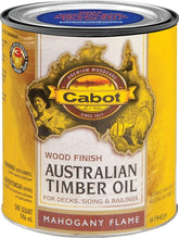 Cabot 142.0019459.005 Water Reducible Australian Timber Oil, 946 ml, Can, Liquid, Mahogany Flame, 250 - 350 sq-ft/gal